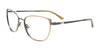 EasyClip EC624 Eyeglasses with Clip-on Sunglasses | Size 53 / Gold & Dark Grey