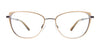 EasyClip EC624 Eyeglasses with Clip-on Sunglasses | Size 53 / Black & Light Purple