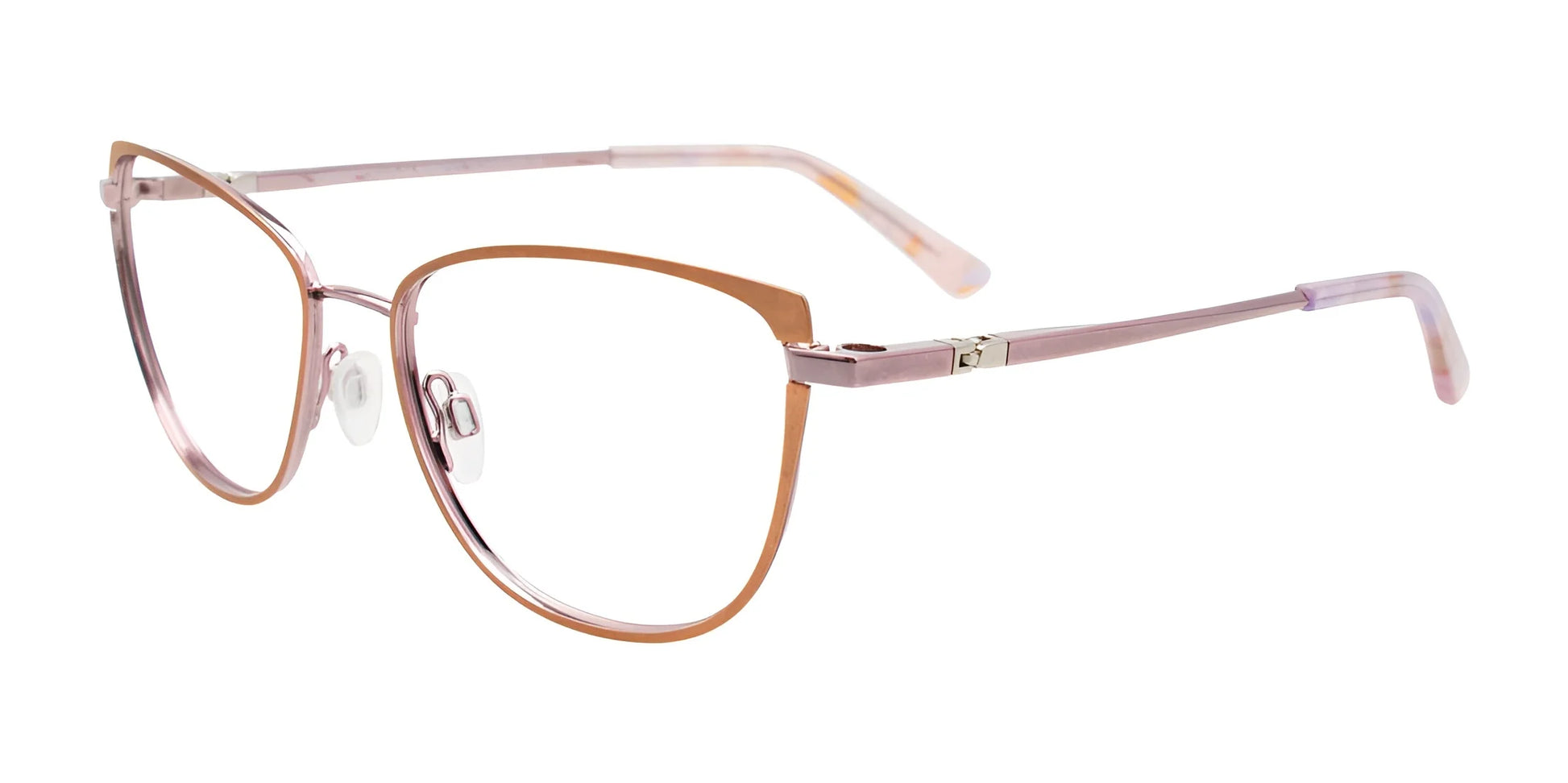 EasyClip EC624 Eyeglasses Light Copper & Light Lilac