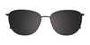 EasyClip EC624 Eyeglasses with Clip-on Sunglasses | Size 53 / Black & Light Purple