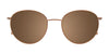 EasyClip EC625 Eyeglasses with Clip-on Sunglasses | Size 51 / Light Brown & Steel