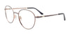 EasyClip EC625 Eyeglasses with Clip-on Sunglasses | Size 51 / Light Grey & Pink Gold