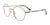 EasyClip EC625 Eyeglasses with Clip-on Sunglasses | Size 51 / Light Grey & Pink Gold