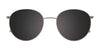 EasyClip EC625 Eyeglasses with Clip-on Sunglasses | Size 51 / Light Brown & Steel