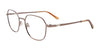 EasyClip EC626 Eyeglasses with Clip-on Sunglasses | Size 51 / Satin Light Brown
