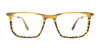 EasyClip EC627 Eyeglasses with Clip-on Sunglasses | Size 50 / Blue & Grey Tort/Dark Steel