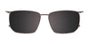 EasyClip EC627 Eyeglasses with Clip-on Sunglasses | Size 50 / Blue & Grey Tort/Dark Steel