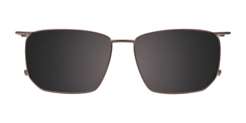 EasyClip EC627 Eyeglasses with Clip-on Sunglasses / Size 50 / Blue & Grey Tort / Dark Steel