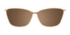 EasyClip EC628 Eyeglasses with Clip-on Sunglasses | Size 50 / Amber & Grey & Crystal/Sat Gold