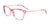 EasyClip EC628 Eyeglasses with Clip-on Sunglasses | Size 50 / Pink & Black & Crystal/Pink Gold