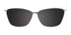 EasyClip EC628 Eyeglasses with Clip-on Sunglasses | Size 50 / Amber & Grey & Crystal/Sat Gold