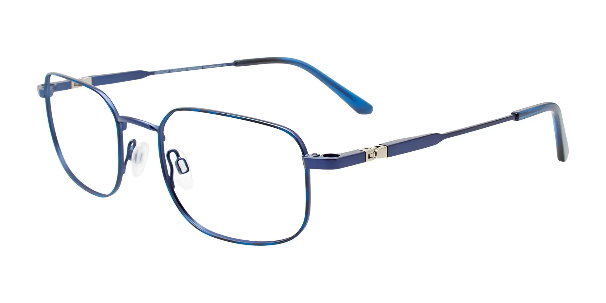 EasyClip EC629 Eyeglasses with Clip-on Sunglasses Blue