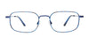 EasyClip EC629 Eyeglasses with Clip-on Sunglasses | Size 51 / Blue