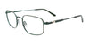 EasyClip EC629 Eyeglasses with Clip-on Sunglasses | Size 51 / Dark Green