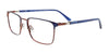 EasyClip EC631 Eyeglasses with Clip-on Sunglasses | Size 50 / Dark Blue