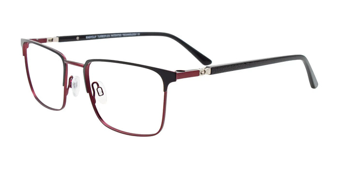 EasyClip EC631 Eyeglasses with Clip-on Sunglasses | Size 50 / Black