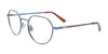 EasyClip EC632 Eyeglasses | Size 47 / Brown & Satin Blue