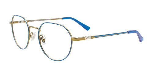 EasyClip EC632 Eyeglasses / Size 47 / Blue & Satin Green