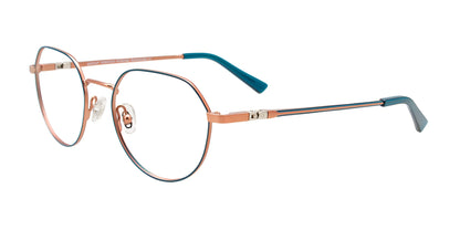 EasyClip EC632 Eyeglasses Teal & Satin Copper
