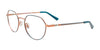 EasyClip EC632 Eyeglasses | Size 47 / Teal & Satin Copper