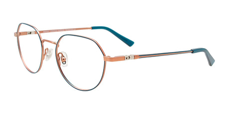 EasyClip EC632 Eyeglasses Teal & Satin Copper