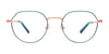 EasyClip EC632 Eyeglasses | Size 47 / Blue & Satin Green
