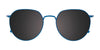 EasyClip EC633 Eyeglasses with Clip-on Sunglasses | Size 51 / Satin Blue & Tortoise