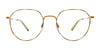 EasyClip EC633 Eyeglasses with Clip-on Sunglasses | Size 51 / Satin Blue & Tortoise