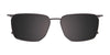 EasyClip EC634 Eyeglasses with Clip-on Sunglasses | Size 50 / Black Transparent
