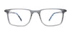 EasyClip EC634 Eyeglasses with Clip-on Sunglasses | Size 50 / Black Transparent