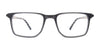 EasyClip EC634 Eyeglasses with Clip-on Sunglasses | Size 50 / Black Transparent