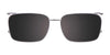 EasyClip EC635 Eyeglasses with Clip-on Sunglasses | Size 52 / Crystal