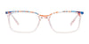 EasyClip EC635 Eyeglasses with Clip-on Sunglasses | Size 52 / Crystal