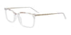 EasyClip EC635 Eyeglasses with Clip-on Sunglasses | Size 52 / Crystal