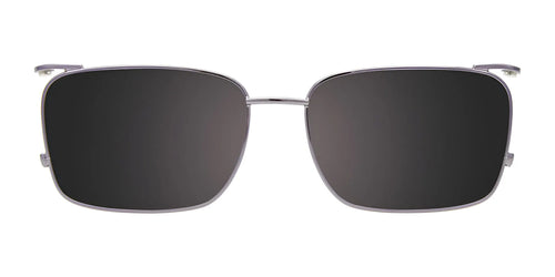 EasyClip EC635 Eyeglasses with Clip-on Sunglasses / Size 52 / Crystal