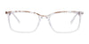 EasyClip EC635 Eyeglasses with Clip-on Sunglasses | Size 52 / Crystal