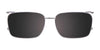 EasyClip EC635 Eyeglasses with Clip-on Sunglasses | Size 52 / Crystal