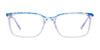 EasyClip EC635 Eyeglasses with Clip-on Sunglasses | Size 52 / Crystal