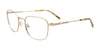 EasyClip EC636 Eyeglasses with Clip-on Sunglasses | Size 51 / Soft Gold