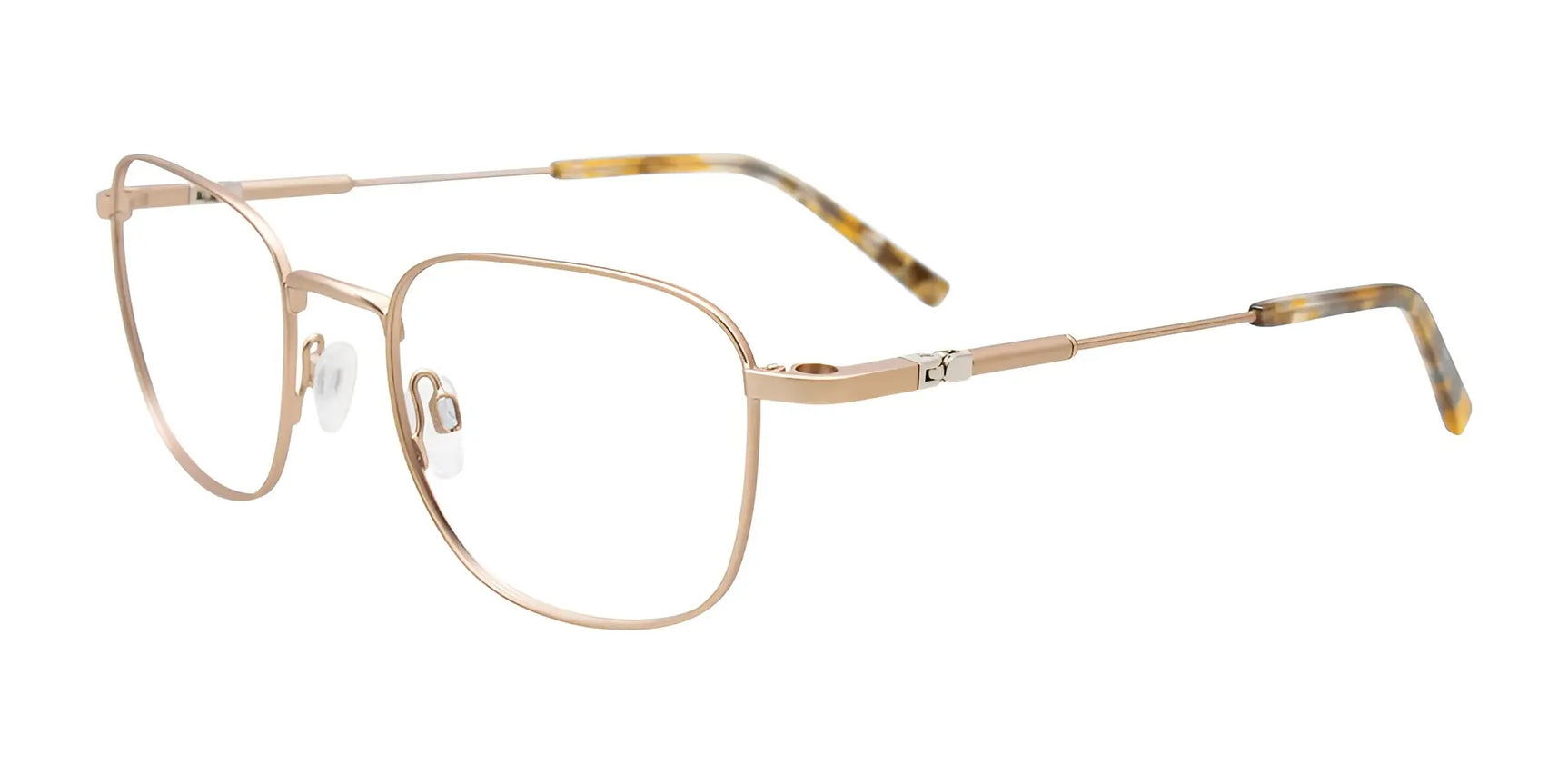 EasyClip EC636 Eyeglasses with Clip-on Sunglasses Soft Gold