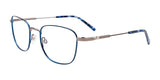 EasyClip EC636 Eyeglasses with Clip-on Sunglasses Blue