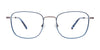 EasyClip EC636 Eyeglasses with Clip-on Sunglasses | Size 51 / Blue