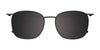 EasyClip EC637 Eyeglasses with Clip-on Sunglasses | Size 49 / Marbled Blue/Blue