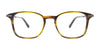 EasyClip EC637 Eyeglasses with Clip-on Sunglasses | Size 49 / Marbled Blue/Blue