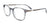 EasyClip EC637 Eyeglasses with Clip-on Sunglasses | Size 49 / Transparent Grey/Steel