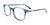 EasyClip EC637 Eyeglasses with Clip-on Sunglasses | Size 49 / Marbled Blue/Blue