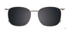 EasyClip EC637 Eyeglasses with Clip-on Sunglasses | Size 49 / Marbled Blue/Blue