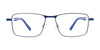 EasyClip EC638 Eyeglasses with Clip-on Sunglasses | Size 50 / Black & Steel