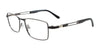 EasyClip EC638 Eyeglasses with Clip-on Sunglasses | Size 50 / Black & Steel