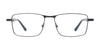 EasyClip EC638 Eyeglasses with Clip-on Sunglasses | Size 50 / Black & Steel